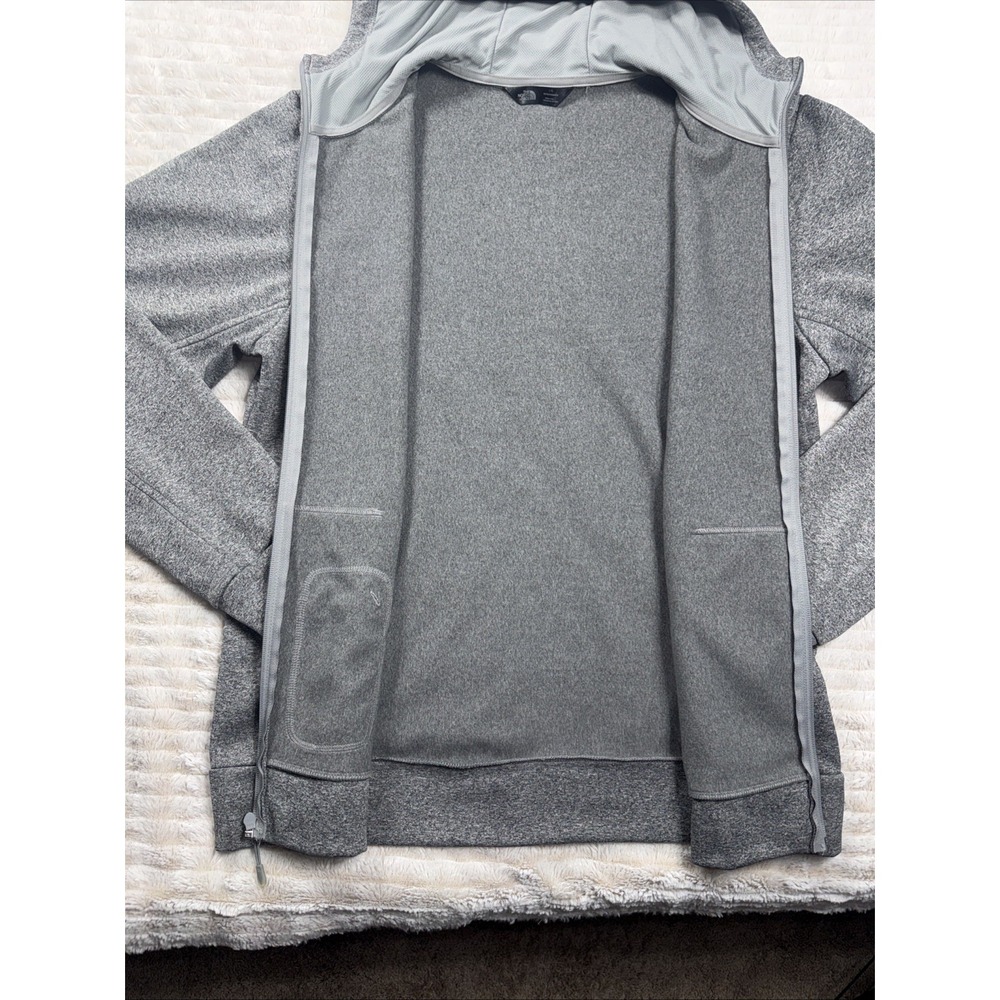 North Face Men's Large Grey Zip-Up Hoodie‎ Breast Cancer Pink Ribbon NWOT New - Picture 13 of 16
